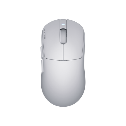 Mouse wireless Hator Quasar 3S ULTIMA 8K, senzor PixArt PAW3950, switch HATORÂ® Optical 100M, conectivitate 2.4GHz, bluetooth si USB, polling rate pana la 8000Hz, rezolutie maxima 30000 DPI, capacitate baterie 300 mAh, durata de viata baterie in modul wireless pana la 100 ore, timp incarcare 2 ore