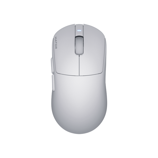 Mouse wireless Hator Quasar 3S ULTIMA 8K, senzor PixArt PAW3950, switch HATORÂ® Optical 100M, conectivitate 2.4GHz, bluetooth si USB, polling rate pana la 8000Hz, rezolutie maxima 30000 DPI, capacitate baterie 300 mAh, durata de viata baterie in modul wireless pana la 100 ore, timp incarcare 2 ore