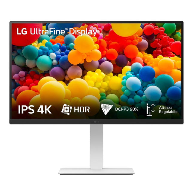 Monitor LG 27" 27US550-W.AEU, Diagonal (inch): 27, Diagonal (cm): 68.4, Aspect ratio: 16:9, Panel: IPS, Resolution: 3840x2160, Refresh Rate: 60Hz, Response time GtG: 5ms, Brightness (max): 300 cd/mÂ², Contrast (static) : 1000:1, Viewing angle: 178/178, Color Gamut Type: DCI-P3, Color Gamut Coverage