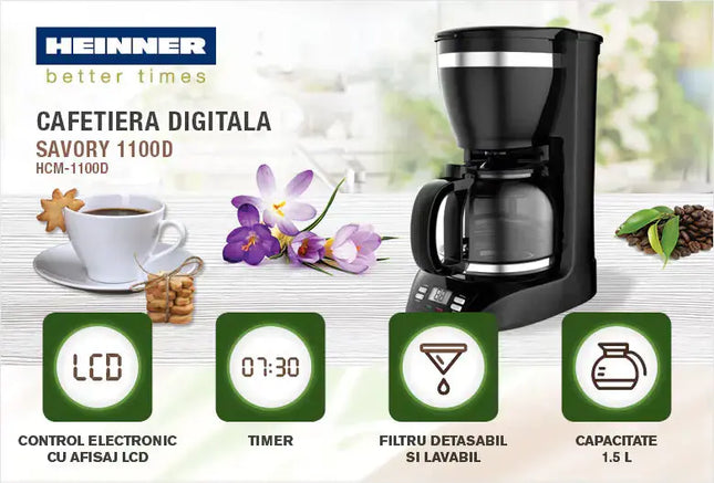 CAFETIERA HEINNER SAVORY HCM-1100D Heinner