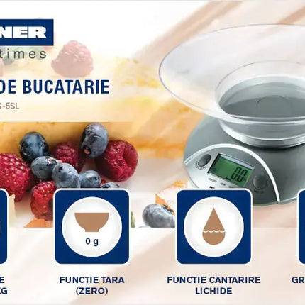 CANTAR DE BUCATARIE CU BOL HEINNER HKS-5SL Heinner