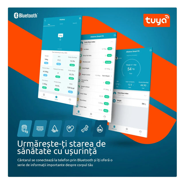 CANTAR ELECTRONIC DE PERSOANE ALBATROS SMART FIT Albatros