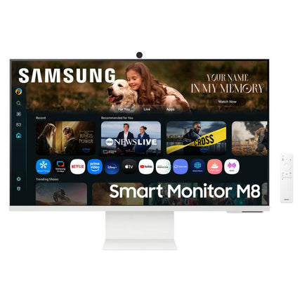 Monitor Samsung 32" LS32FM801UUXDU, Diagonal (inch): 32, Diagonal (cm): 81, Aspect ratio: 16:9, Panel: VA, Resolution: 3840x2160, Refresh Rate: 60Hz, Response time GtG: 4ms, Brightness (max): 400 cd/mÂ², Contrast (static) : 3000:1, Viewing angle: 178/178, Color Gamut Type: sRGB, Color Gamut Coverage