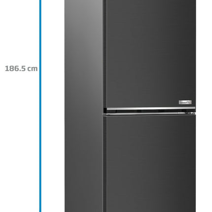 Combina frigorifica Beko, B3RCNA364HXBR1,No Frost, 316 L, 186.5 H, Clasa energetica E, Dark Inox Beko