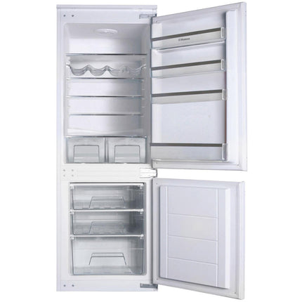 Combina frigorifica incorporabila Hansa BK316.3AA, 242 L, Clasa E, control mecanic, usi reversibile, SafetyGlass, rafturi reglabile, alb Hansa