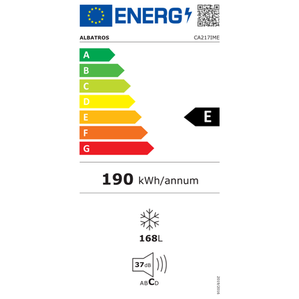 Congelator Albatros CA217IME, 168 L, Motor Inverter, 4 sertare transparente, 545x575x1425mm