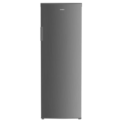Congelator, Samus SCGX339IE, 242 litri, clasa E, 7 rafturi, inaltime 170 cm, motor inverter, termostat reglabil, usa reversibila, argintiu