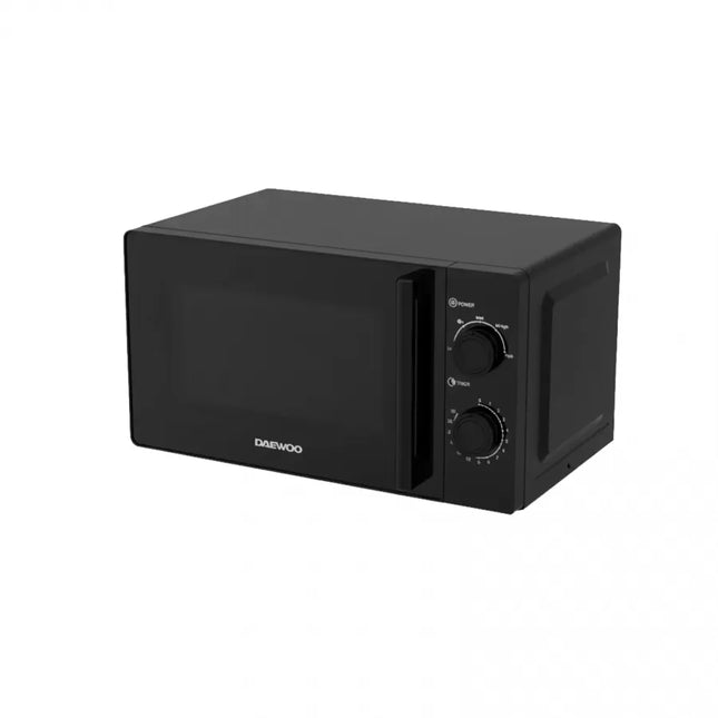 Cuptor cu Microunde Daewoo KOR-6M20BK, Control Mecanic, 20 Litri, Putere 700 W, 5 Niveluri de Putere, Negru