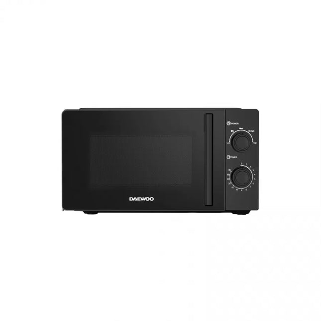 Cuptor cu Microunde Daewoo KOR-6M20BK, Control Mecanic, 20 Litri, Putere 700 W, 5 Niveluri de Putere, Negru