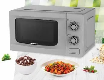 CUPTOR CU MICROUNDE HEINNER HMW-M2035SL, 20 L, 700 W, CONTROL MECANIC, TIMER, ARGINTIU Heinner