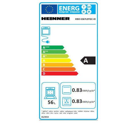 CUPTOR INCORPORABIL HEINNER HBO-S567LDTGC-IX, ELECTRIC Heinner