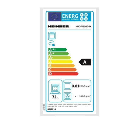 CUPTOR INCORPORABIL HEINNER HBO-V656G-IX Heinner