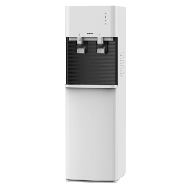 DOZATOR DE APA DE PODEA CU COMPRESOR WDSF-253CW, PUTERE INCALZIRE APA: 500 W, DEBIT MAXIM APA CALDA: 5 LITRI/H, BIDON 11/19 LITRI, DEBIT MAXIM APA RECE: 2 LITRI/H, PUTERE RACIRE APA: 85 W Samus