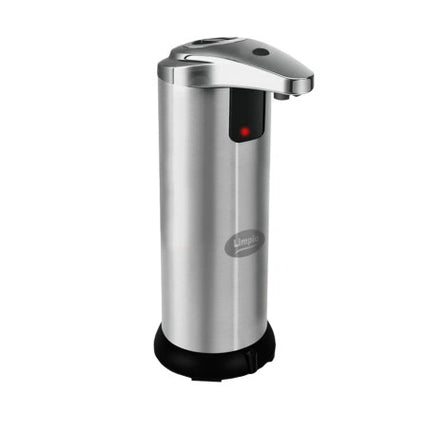Dozator sapun cu senzor portabil Limpio SD250S – 250 ml, inox/ABS, baterii AAA