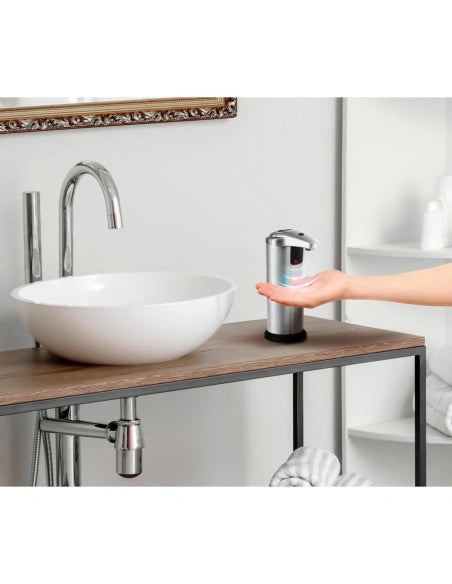 Dozator sapun cu senzor portabil Limpio SD250S – 250 ml, inox/ABS, baterii AAA