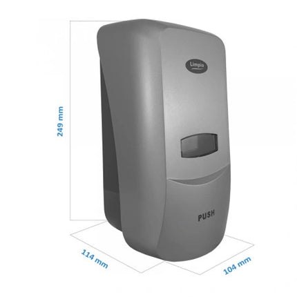 Dozator sapun lichid Limpio SD 1000S2 – 1000 ml, ABS, montaj suspendat, gri