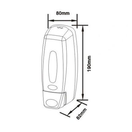 Dozator sapun lichid Limpio SD36 – 360 ml, plastic ABS, alb