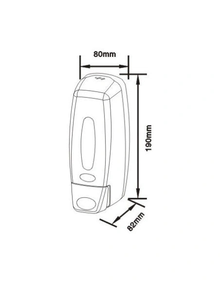 Dozator sapun lichid Limpio SD36 – 360 ml, plastic ABS, alb