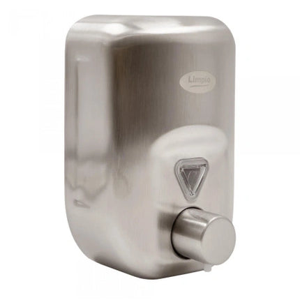 Dozator sapun lichid Limpio SD82 – 820 ml, inox satinat, montaj suspendat, antifurt