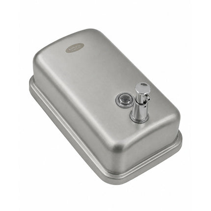 Dozator sapun Limpio SD101 – 1000 ml, inox lucios/satinat, vizor nivel, cheie