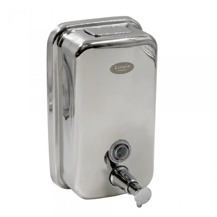 Dozator sapun lichid Limpio SD80 – 800 ml, inox lucios, vizor nivel, cheie