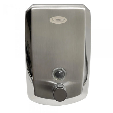 Dozator sapun Limpio SD81 – 800 ml, inox satinat, vizor nivel, cheie
