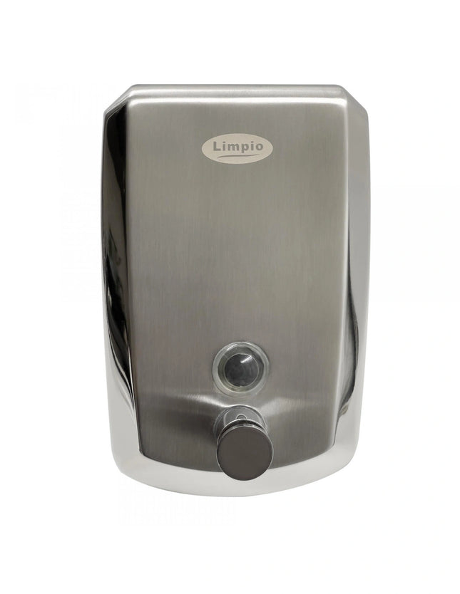 Dozator sapun Limpio SD81 – 800 ml, inox satinat, vizor nivel, cheie
