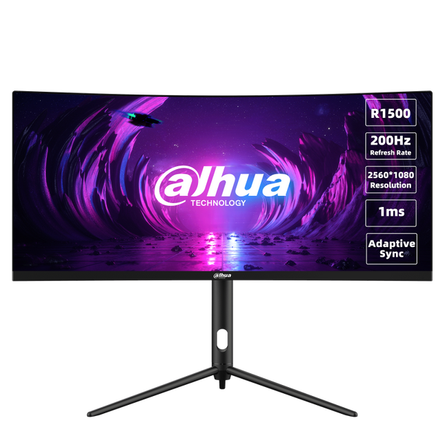 Monitor Dahua 30" DHI-LM30-E330CA, Diagonal (inch): 30, Diagonal (cm): 76, Aspect ratio: 21:9, Panel: VA, Resolution: 2560x1080, Refresh Rate: 200Hz, Response time MPRT: 1ms, Brightness (max): 250 cd/mÂ², Contrast (static) : 3000:1, Viewing angle: 178/178, Color Gamut Type: Adobe RGB , Color Gamut