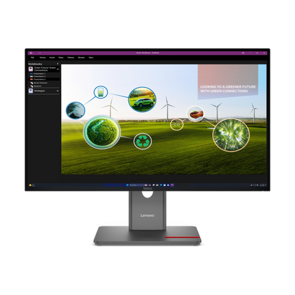 Monitor Lenovo ThinkVision P27Q-40; 27"IPS, QHD (2560x1440), 16:9, Brightness: 350 cd/mÂ², Contrast ratio: 1500:1, Response time: 4ms GtG (Extreme mode) / 6ms GtG (Typical mode), Dot / Pixel Per Inch: 109 dpi, Color Gamut: 99% sRGB, 99% BT.709, 98% DCI-P3, View angle: 178Â° / 178Â°, Stand: Tilt