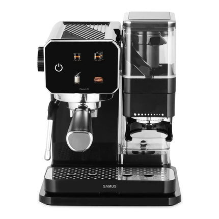 ESPRESSOR CAFEA, SAMUS FLAVOUR 20, AUTOMAT, RASNITA INCORPORATA, CAFEA BOABE, 20 BAR, 1350 W, CAPACITATE 0.9 LITRI, CAPACITATE RASNITA 115 G, PANOU TOUCH CONTROL, REGLARE GRAD MACINARE Samus