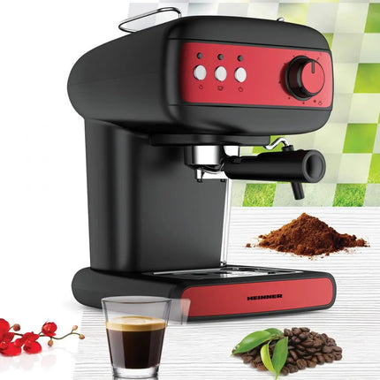 ESPRESSOR MANUAL HEINNER RED BOQUETTE HEM-1100BKRD Heinner