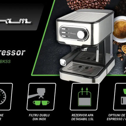 ESPRESSOR MANUAL FRAM FEM-850BKSS FRAM