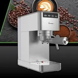 ESPRESSOR MANUAL FRAM FEM-D15SS, 1350 W, REZERVOR 1.2 L, SISTEM DE SPUMARE, 15 BAR, INOX ARGINTIU FRAM