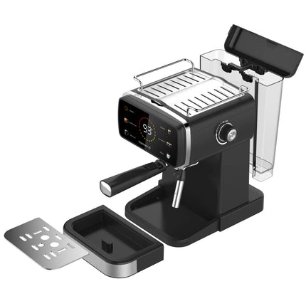 ESPRESSOR SAMUS IMPRESSION 20, 20 BARI, 5 OPTIUNI CAFEA, TOUCH CONTROL, REZERVOR APA 1.5L, 1350W, ECRAN AFISARE TEMPERATURA APA, SISTEM ELECTRONIC DE INCALZIRE, NEGRU Samus