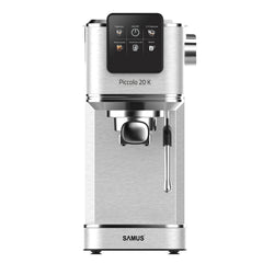 ESPRESSOR SAMUS PICCOLO 20 K, 20 BARI, TOUCH CONTROL, 5 OPȚIUNI CAFEA, REZERVOR APĂ 1.2 L, 1350 W, SISTEM ELECTRONIC DE ÎNCĂLZIRE, CAFEA MĂCINATĂ SAU CAPSULE, DUZĂ ABUR Samus