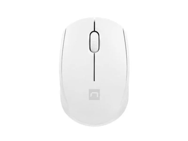 NATEC STORK. Form factor: Ambidextrous. Movement detection technology: Optical, Device interface: RF Wireless + USB Type-A, Movement resolution: 1600 DPI, Buttons type: Pressed buttons, Buttons quantity: 3, Scroll type: Wheel. Power source: Batteries. Product colour: White