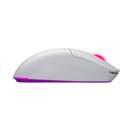 Mouse wireless Hator Quasar 3 ULTRA 8K, conectivitate 2.4GHz, bluetooth 5.4 si USB, polling rate pana la 8000Hz, senzor PixArt 3395, rezolutie maxima 30000 DPI, capacitate baterie 500 mAh, durata de viata baterie in modul wireless pana la 52 ore, timp incarcare 2 ore, switch HATORÂ® Optical 100M