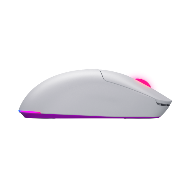 Mouse wireless Hator Quasar 3 ULTRA 8K, conectivitate 2.4GHz, bluetooth 5.4 si USB, polling rate pana la 8000Hz, senzor PixArt 3395, rezolutie maxima 30000 DPI, capacitate baterie 500 mAh, durata de viata baterie in modul wireless pana la 52 ore, timp incarcare 2 ore, switch HATORÂ® Optical 100M