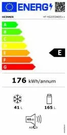 FRIGIDER CU DOUA USI HEINNER HF-HS205SWDE++ Heinner