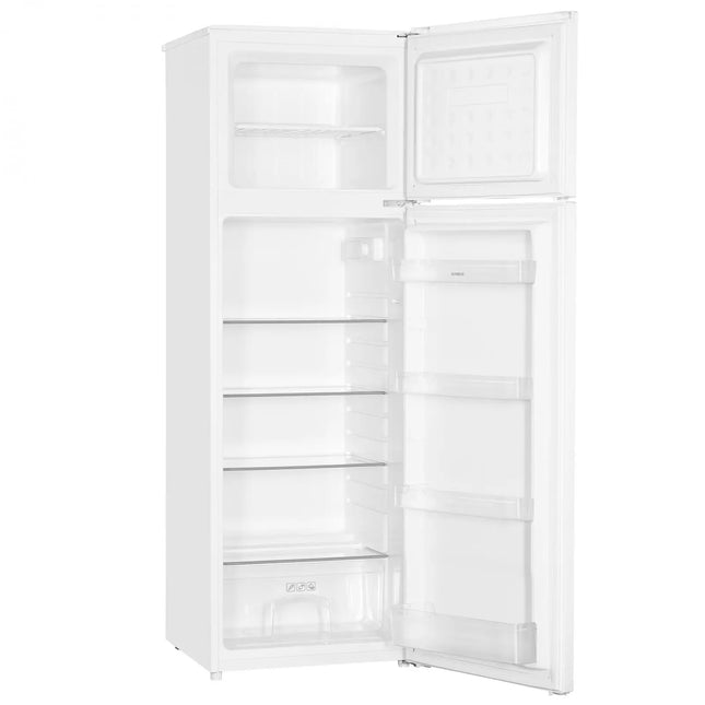 FRIGIDER SAMUS SW346E, CU 2 UȘI ȘI 4 RAFTURI, 248 LITRI, CLASĂ E, ALB, ÎNĂLȚIME 165 CM, MOTOR INVERTER, TERMOSTAT REGLABIL, DEZGHEȚARE AUTOMATĂ LA FRIGIDER, UȘI REVERSIBILE, PICIOARE REGLABILE Samus