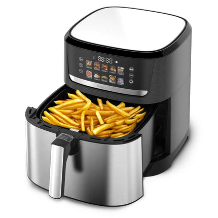 FRITEUZA CU AER CALD SAMUS AF8.5-S2000D, AFISAJ ELECTRONIC, 2000W, 8.5L, 10 PROGRAME ,CONTROL DIGITAL, TIMER 0-60 MIN, NEGRU Samus