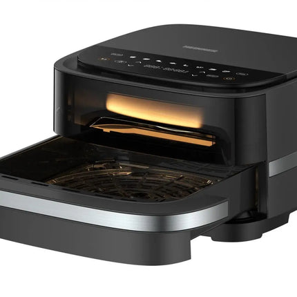 FRITEUZA CU AER CALD SI CUPTOR PIZZA 2 IN 1 HEINNER PIZZA EASTFRY HPAF-B4DC22BK