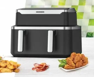 FRITEUZA DUBLA CU AER CALD HEINNER HAF-DDB9BK26 Heinner