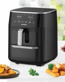 FRITEUZA DUBLA CU AER CALD HEINNER OVENFRY COOK HAFO-M11BK1700 Heinner