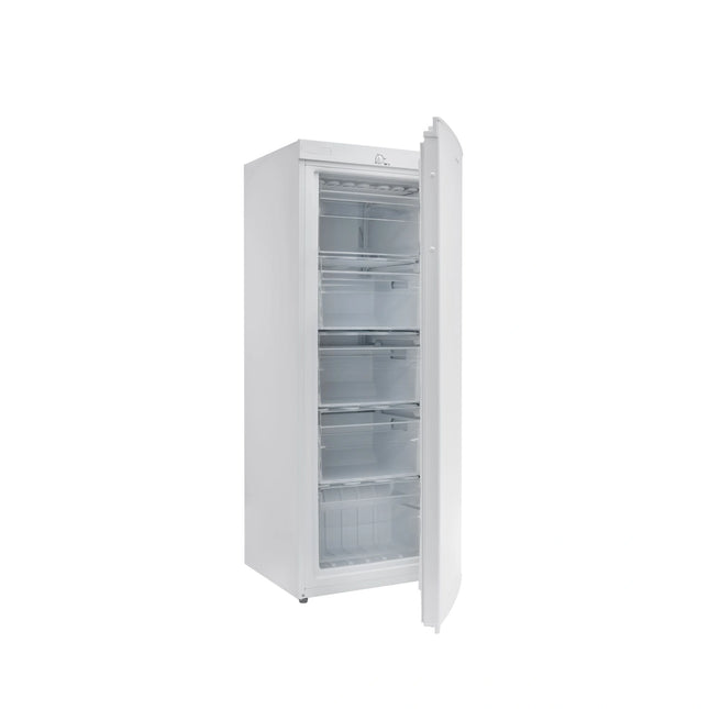 Congelator Vertical Daewoo FZ-160MEW, de Tip Static, Capacitate Neta 160L, 5 Sertare, Control Mecanic al Temperaturii, Clasa E, Alb