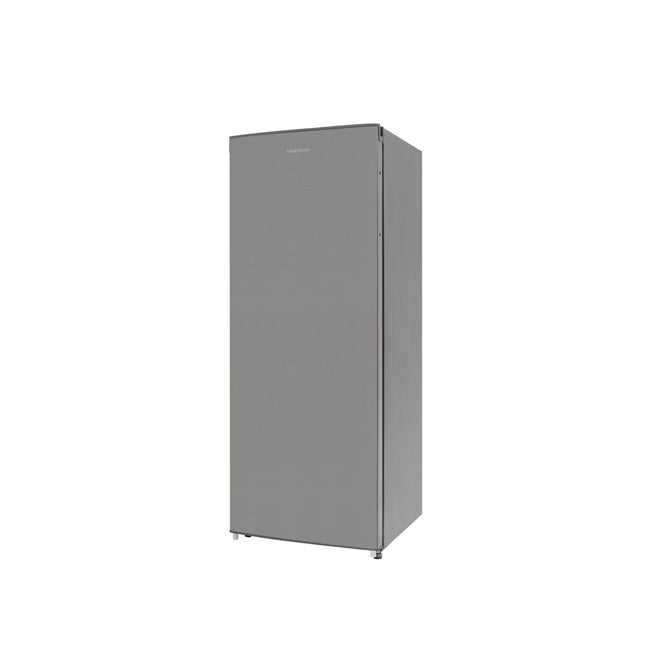 Congelator Vertical Daewoo FZ-160MEX, de Tip Static, Capacitate Neta 160L, 5 Sertare, Control Mecanic al Temperaturii, Clasa E, Inox