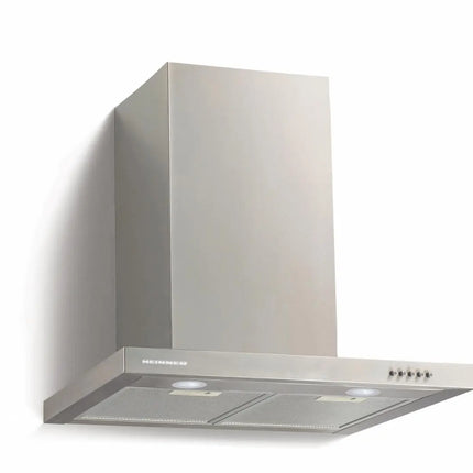 HOTA INCORPORABILA DECORATIVA HEINNER HDCH-660TSS, 60 CM,1 MOTOR, PUTERE DE ABSORBTIE 586.3 M3/H, LUMINA LED, 3 TREPTE DE VITEZA, CLASA B, INOX Heinner