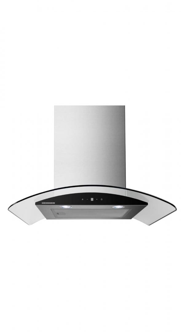 HOTA DECORATIVA HEINNER HDCH-MD650GIX, 60 CM, DESIGN T-SHAPE, 650 MÂ³/H, 4 TREPTE DE VITEZA, MOTOR 1 X 85 W, ILUMINARE LED 2 X 1.0 W, 1 FILTRU DIN ALUMINIU, CONTROL TOUCH, DIAMETRU TUB DE EVACUARE 150