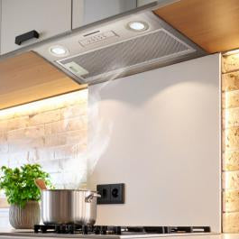 HOTĂ INCORPORABILĂ HEINNER HBIH-MD600IX, 610 M³/H, 3 TREPTE DE VITEZĂ, MOTOR 1 X 215W, LUMINĂ LED 2 X 1.5W, 1 FILTRU ALUMINIU, DIAMETRU TUB EVACUARE 150 MM, INOX Heinner