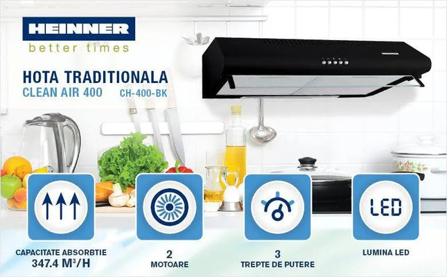 HOTA TRADITIONALA HEINNER CH400BK Heinner